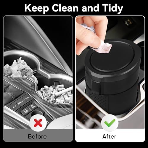 Car Trash Can Bin with Lid - Image 2