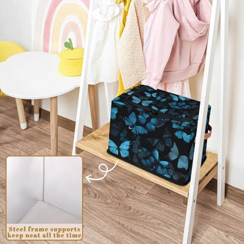 Blue Butterfly Storage Bins - Image 5