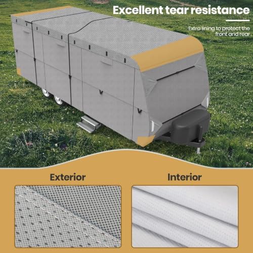 Leader Accessories Windproof 35' -38' Travel Trailer RV Cover Extra Thick - Image 6