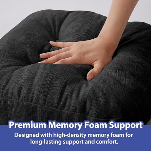 IASEAHK Memory Foam Dining Chair Cushions, 16.5"x16.5"x3.5" - Image 5