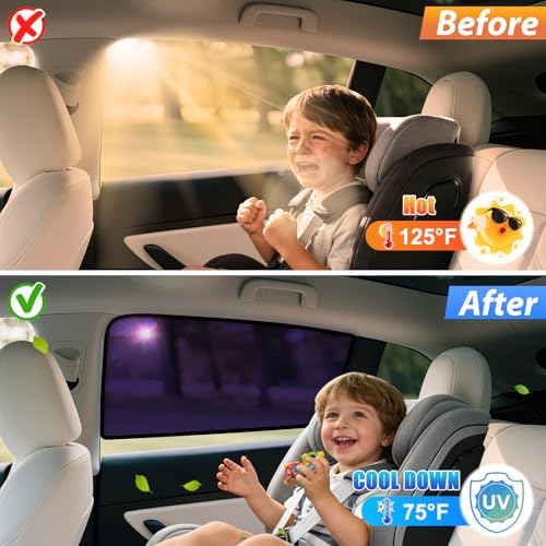 ZATOOTO Tesla Model Y Rear Car Window Shades 2020-2026, Static Cling - Image 5