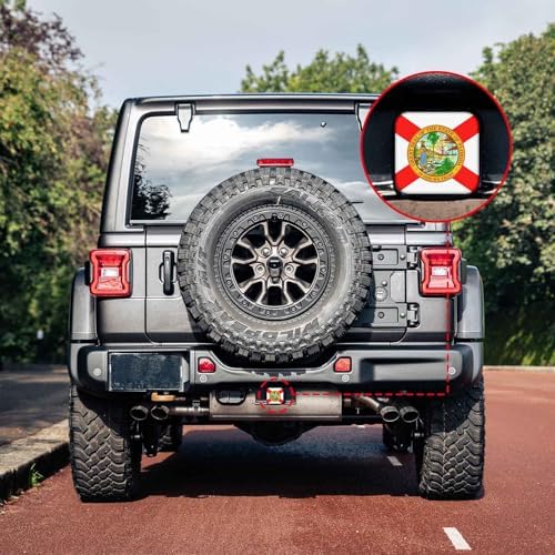 Florida State Flag Tow Hitch Covers Heavy Duty Rubber Trailer Hitch Cover 2" - Image 6