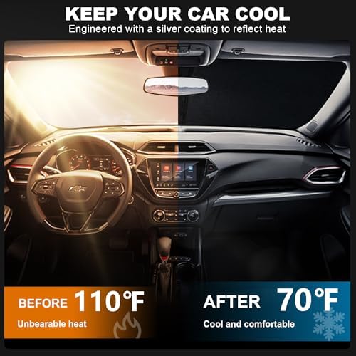 Foldable Front Windshield Sunshade fit - Image 2