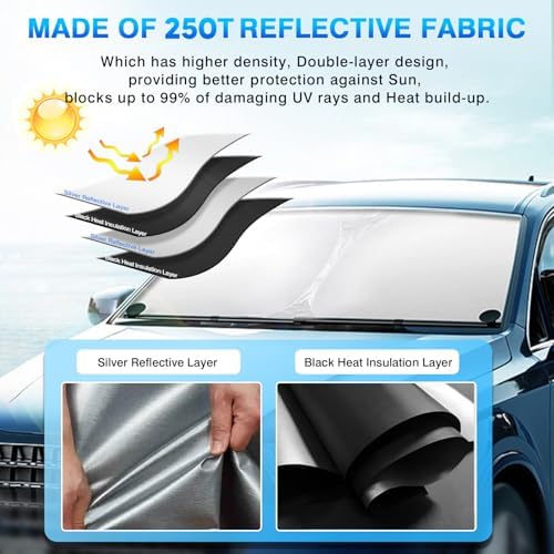 KUST Windshield Sun Shade for 2019-2025 2026 Nissan Altima Accessories - Image 3