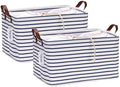 Hinwo 31L Large Canvas Storage Bin by Hinwo