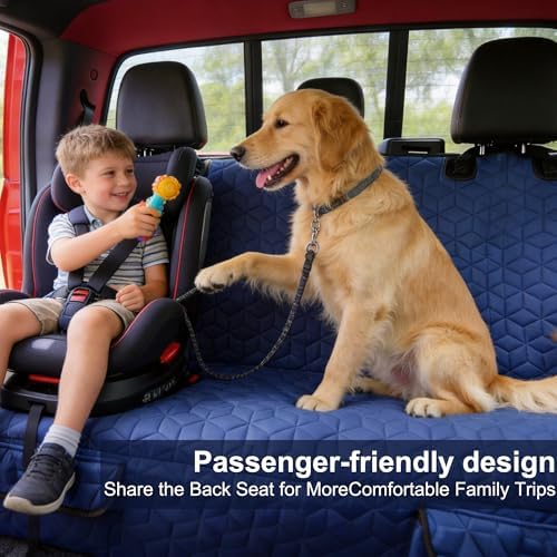 Meginc Dog Car Seat Covers for Back Seat, Heavy Duty Pet Bench Seat Covers for - Image 6