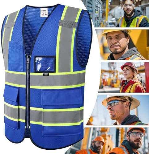 JKSafety Safety Vest for men women Hi Vis Vest - Image 6