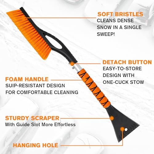 Snow Brush and Ice Scraper for Car Windshield - Image 2