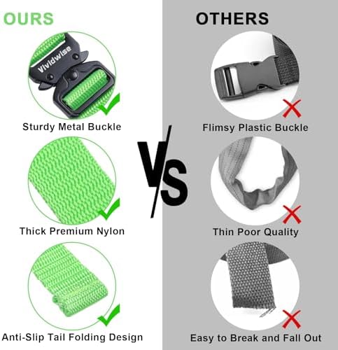 Utility Straps with Metal Quick Release Buckle, Adjustable Nylon Belt Backpack - Image 5