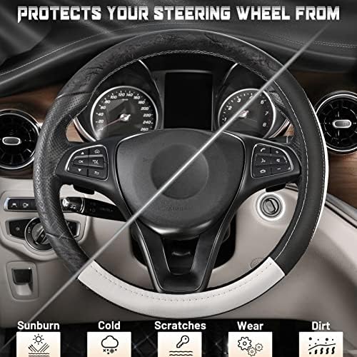 SEG Direct Steering Wheel Cover 14.5-15 inch Car Auto Interior Accessories - Image 4