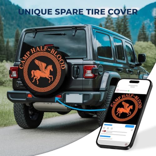 GENANY Mythical Winged Art Thick PVC Leather Spare Tire Cover Size 14 - Image 2