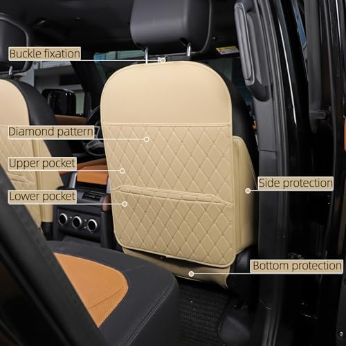 TAIKOO Seat Back Protector, Shields Seat Backs from Kicks and Adds Storage - Image 4