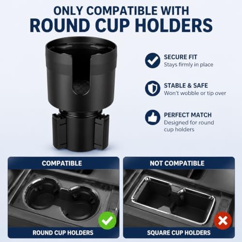 Car Cup Holder Expander, Large Cup Holder Extender - Image 2