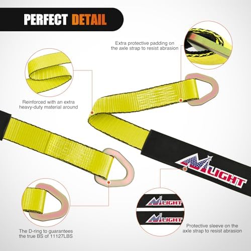 Nilight 2" x 38" Axle Tie Down Straps - Image 3