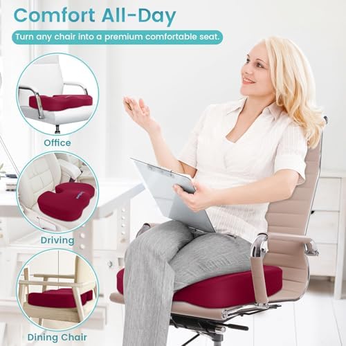 Gel Seat Cushion, Cooling Memory Foam Cushion - Image 6