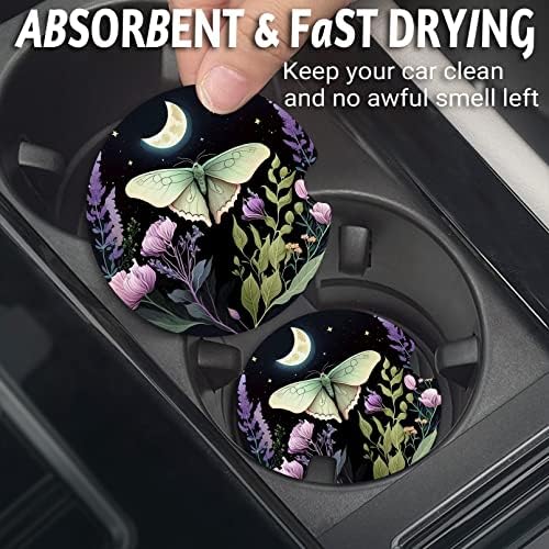 Yonlevres Car Coasters for Cup Holders, 2 Pack - Image 2