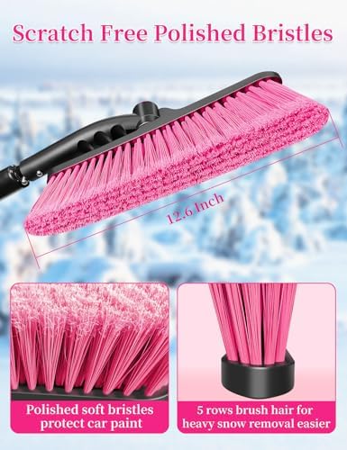 HEEYA Snow Brush for Car, Extendable Ice Scraper - Image 3