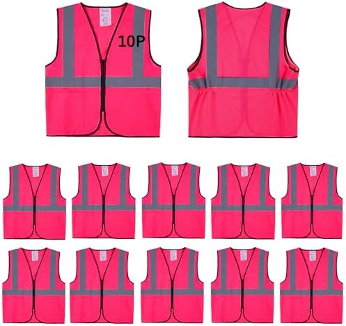 Pink Safety Vests 20 Pack by SafetyClothing