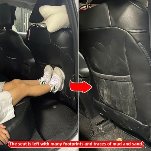 TAIKOO Seat Back Protector, Shields Seat Backs From Kicks and Adds Storage - Image 2