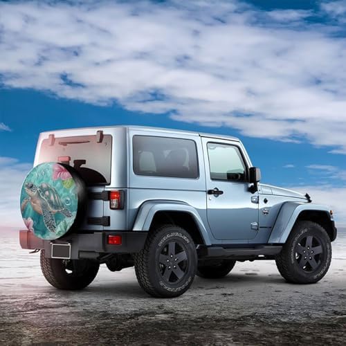 Sea Turtles Swimming Spare Tire Cover - Image 4