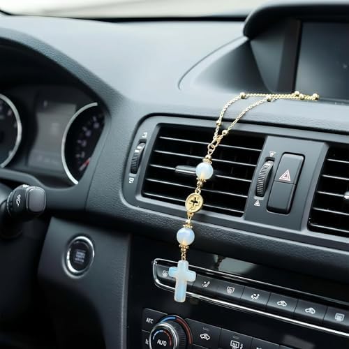 Cross for Car Mirror Hanging, Drive Safe Rear View Mirror Cross Ornament Charm - Image 6