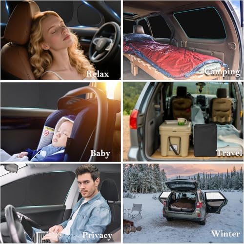 KMF 8pcs Thicken Sun Shades for Ford Explorer 2011-2019 Accessories, Windshield - Image 6