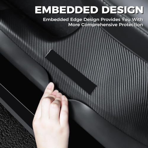 8Pcs Door Sill Protector for Tesla Model Y Juniper 2025 2026 Front and Rear - Image 5