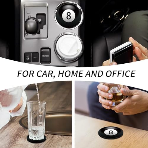 Car Cup Holder Coasters, 2 Pack 2.75" Silicone Cup Holder Insert, Universal - Image 4