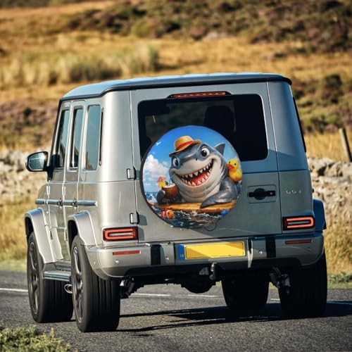 Shark Spare Tire Cover Weatherproof Wheel Protectors Universal Wheel Covers - Image 7