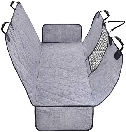 VIVAGLORY Dog Seat Cover Dog Hammock, Heather Black by VIVAGLORY