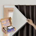 100% Blackout Self Adhesive Curtains Portable Curtain Simple and Easy to by Sovtfides