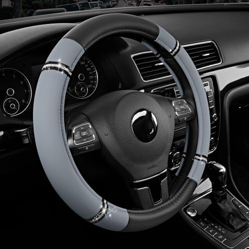 Road Comfort Leather Steering Wheel Cover – Premium Anti-Slip Car Steering by RoadComforts