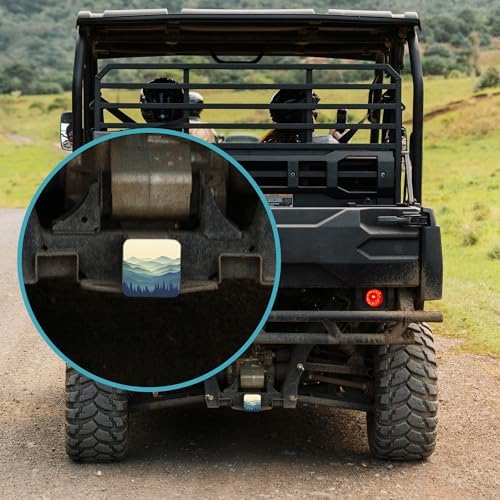 Mountain Hitch Receiver Cover 2" Nature Forest Hill Trailer Hitch Cover Tube - Image 5