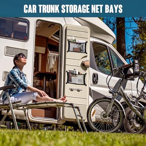 TOBWOLF 2PCS 25x45cm/9.8x17.7in Cargo Storage Net - Image 6