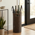 Rattan Umbrella Holder for Entryway by GlimsdeerDesign