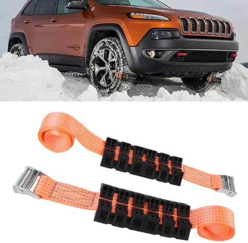 Brilluxa Tire Traction Straps, Anti-Skid Bands and Recovery Grip Aids, 2-Piece - Image 5