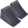 Fasmov 2 Pack Solid Rubber Heavy Duty Wheel Chock, Premium Chock by Fasmov