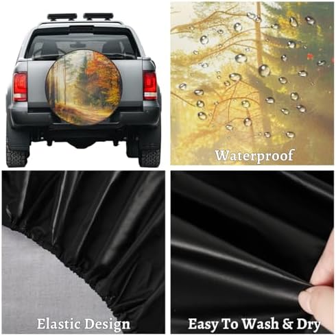 Autumn Spare Tire Cover 15in Spare Wheel Covers Tire Storage Cover - Image 4