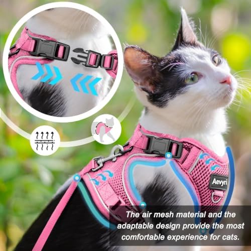 Cat Harness and Leash for Walking, The Upgrade Can be Adjusted in Four - Image 2
