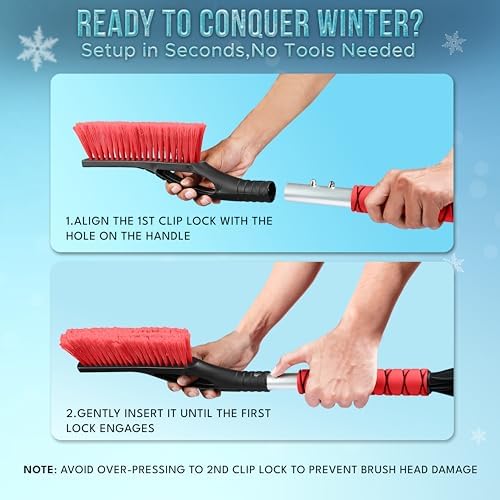EcoNour 27" Snow Brush & Ice Scraper - Image 6