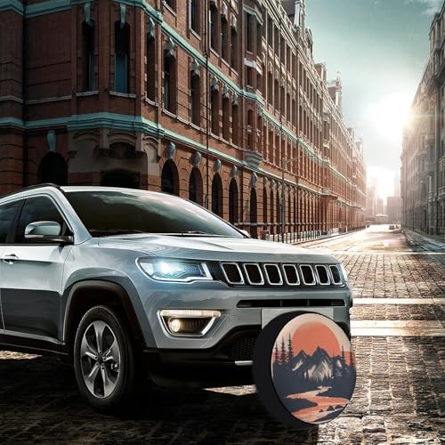 Heavy Duty Spare Tire Cover 18 Inch Mountain Adventure Wheel Protectors - Image 4