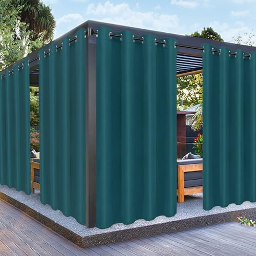 PureFit Outdoor Curtains for Patio Waterproof Weatherproof Outside Curtains by PureFit