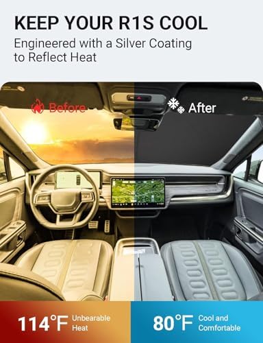 Proadsy Custom Fit 2014-2026 Benz S-Class Windshield Sun Shade, Blocks Heat - Image 3