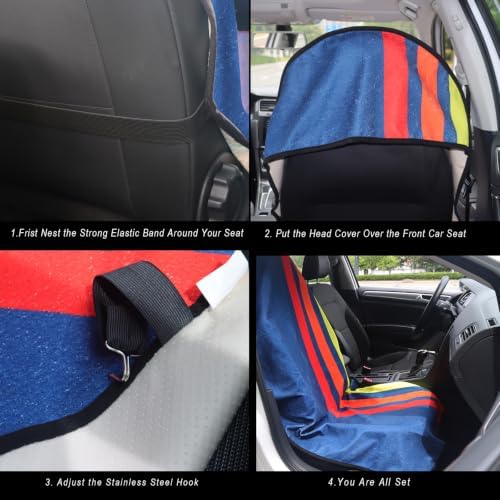 Car Seat Cover Protector Front Seats, - Image 4
