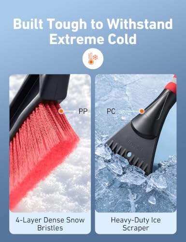 AstroAI 40" 2-in-1 Detachable Snow Brush & Ice Scrapers - Image 5
