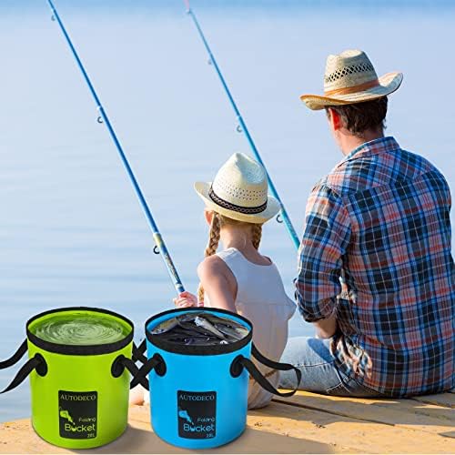 2 Pack Collapsible Bucket 5 Gallon Container Folding Water Bucket Portable Wash - Image 5