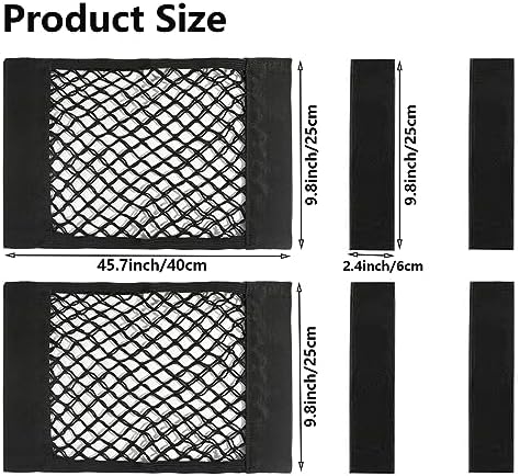 Universal Mesh Cargo Net with Tape Stickers Car Stretchable Storage Net Wall - Image 2