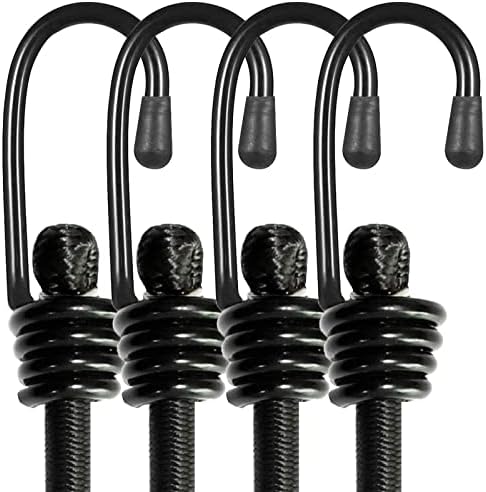 BEXSLE Bungee Cords with Hooks, Heavy Duty Outdoor Elastic Bungee Straps，No by BEXSLE