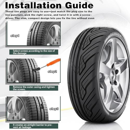 80Pcs Tire Repair Rubber Nails Kit - Image 4