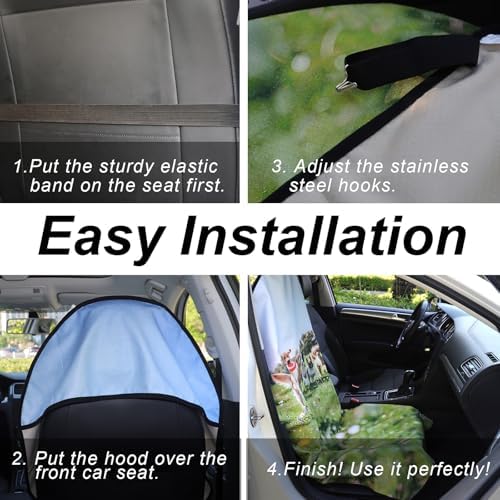Car Seat Cover Protector Front Seats, - Image 4